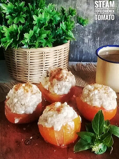 Foto resep Steam Tofu Chicken Tomato