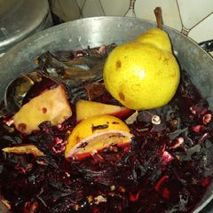A picture of Flavours infused hibiscus drink(my created recipy).
