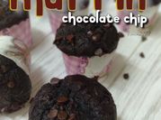 Gambar muffin coklat chip simple
