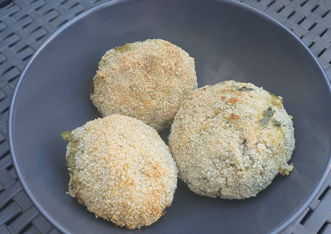 Arrancini chèvre épinard à la friteuse à air