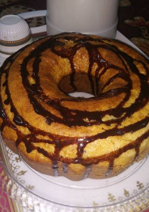صورة لوصفة كيك بالقشطه