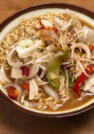 A picture of Budget Friendly Time Saving Instant Miso Ramen Noodle.