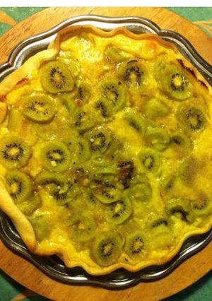 Une photo de Tarte kiwis clémentine et vanille