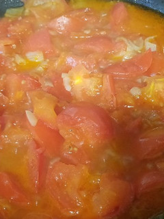 Una foto de Salsa de tomate pochado