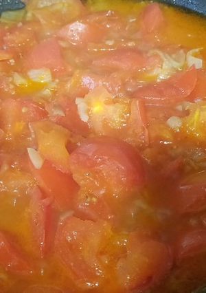 Una foto de Salsa de tomate pochado