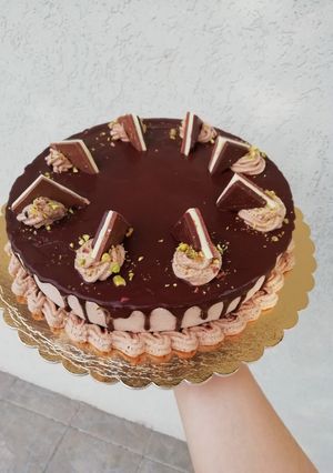 Csokoládé mousse torta recept fotója