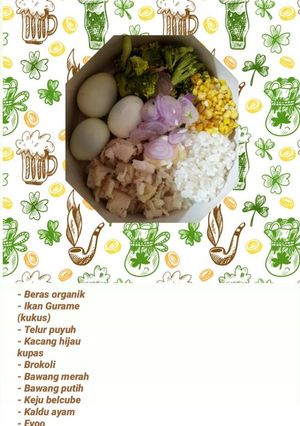 Foto resep Mpasi 6+ (Bubur Gurame telur puyuh)