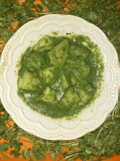 A picture of Dhaniya aloo.