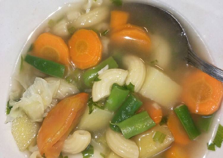 Cara Gampang Membuat Sup makaroni simple yang Wajib Dicoba