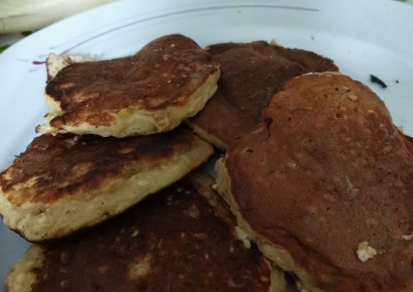 Mini pancakes de avena y manzana