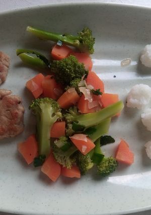 Hình của món Thịt heo nhuyễn áp chảo cho bé ăn dặm.
