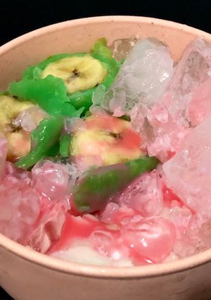Foto resep Es pisang ijo