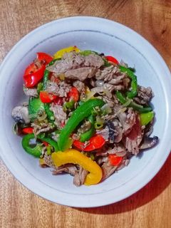 Foto resep Tumis Daging Sapi Paprika (MPASI 18 month+)