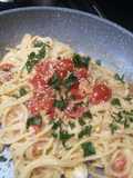 #642 Spaghetti con pomodorini e cavolo verza 🍝🍅🥬