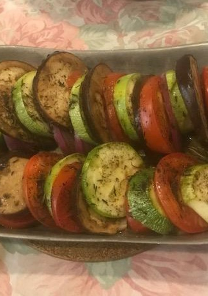Una foto de Tian de vegetales