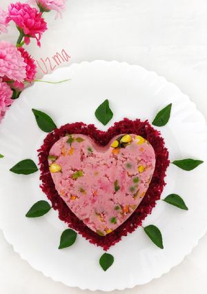 A picture of Beetroot Upma.
