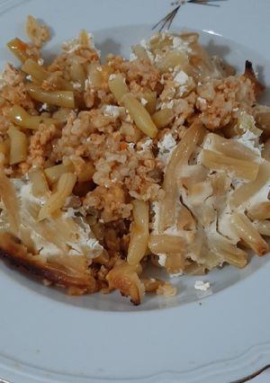 Rakott zöldbab bulgurral recept fotója