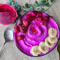 Smoothie bowl Pitaya - banane-レシピのメイン写真
