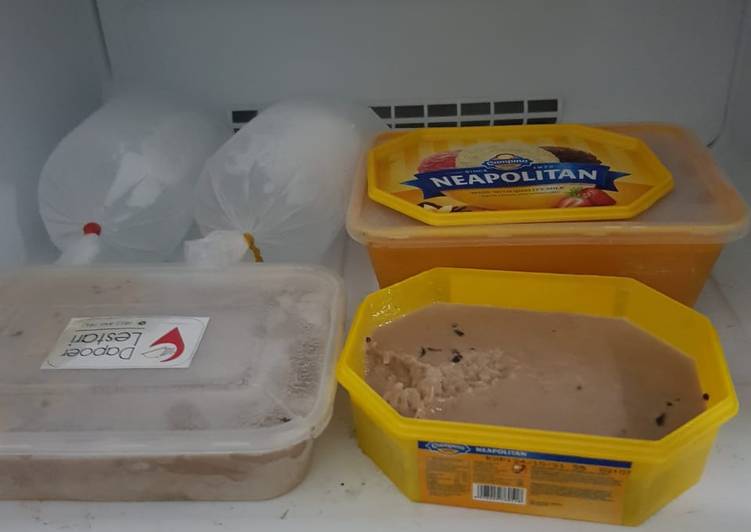 Langkah Mudah untuk Menyiapkan Es krim milo , Enak