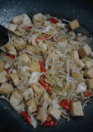 Foto resep Tumis tahu dan kecambah(toge)