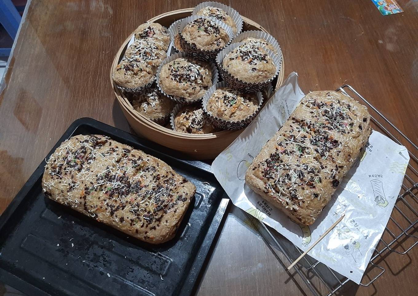 Cheddar Chocochips Oat Bread