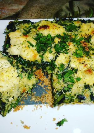 Une photo de Les recettes du blé complet,quiche au flocons d,avoine