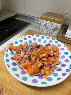 Una foto de Ensalada de tomate