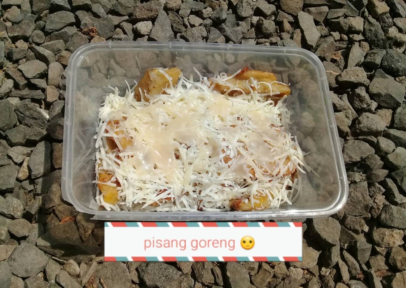 Pisang krispi coklat keju