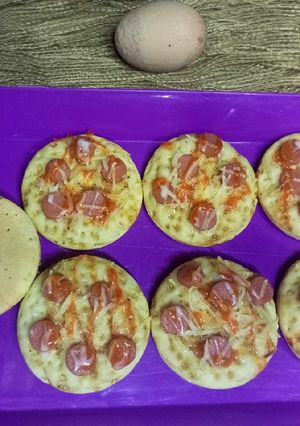 Foto resep Pizza mini (Saos pedas cm sedikit utk anak TK)