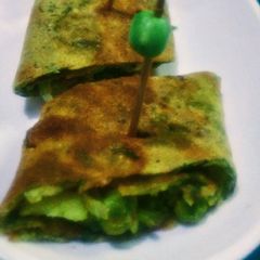 A picture of Spinach dosa bites.