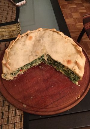 Una foto de Tarta de espinaca y ricota
