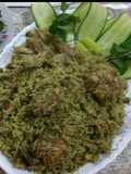 Green pulao
