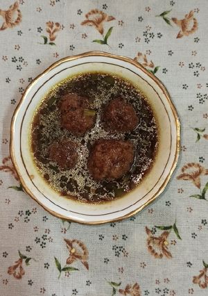 A picture of Vegetable Manchurian with Gravy.
