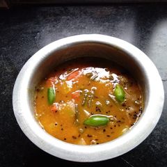 A picture of Mix veg masoor dal.