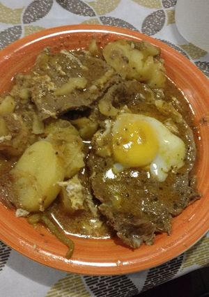 Una foto de Bifes a la criolla o Carrero