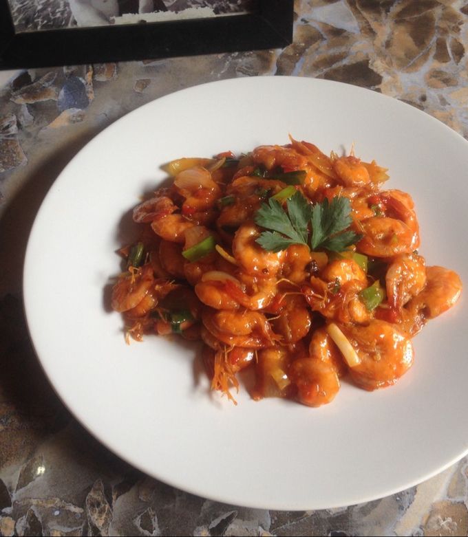 Foto resep Udang saus Tiram