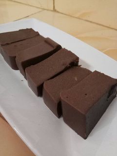 Foto resep Puding coklat brownis sisa cake bolu di kulkas