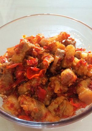 Foto resep Samcan balado (non halal)