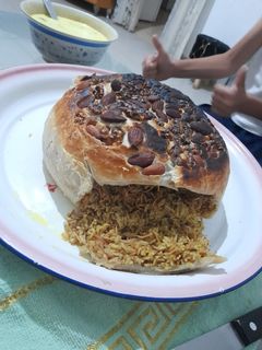 صورة لوصفة قدرة رز ولحم
