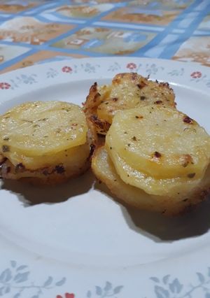 Una foto de Torre de papas a la crema