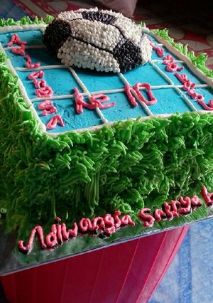Foto resep Kue ultah bola