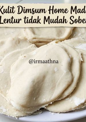 Foto resep Kulit Dimsum Home Made (Lentur tidak Mudah Sobek)