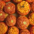 Pomodori al forno con cappellino