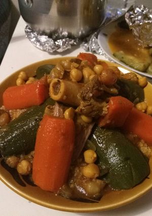 A picture of Algerian Couscous.