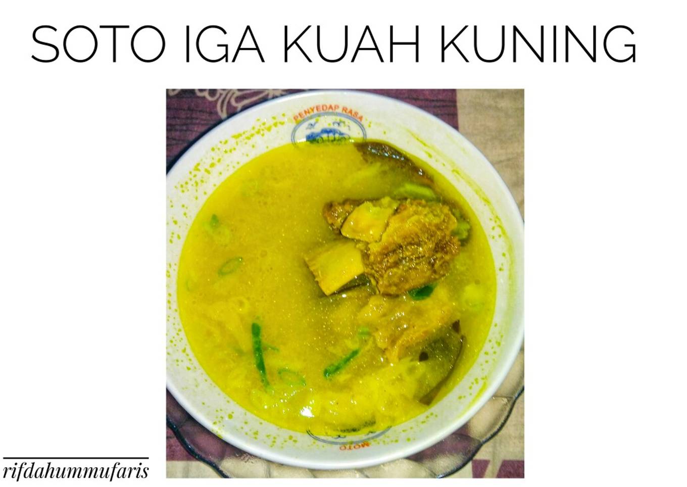 Soto Iga Kuah Kuning