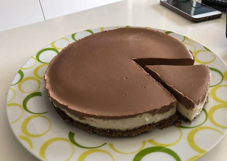 Step-by-Step Guide to Make Quick Tarta de queso y chocolate🍫