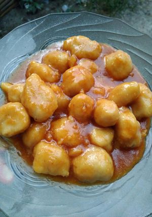 Foto resep Bakso ayam asam manis