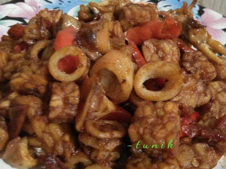 Langkah Gampang Membuat Resep  63. Oseng Cumi Asin Tempe yang Sempurna, Sempurna
