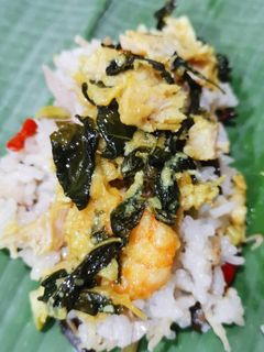 Foto resep Nasi bakar ayam udang kemangi