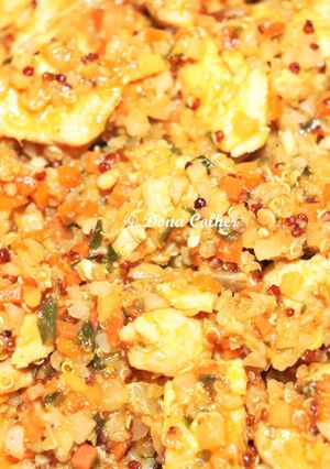 Foto de Arroz veggie agridoce com gambas